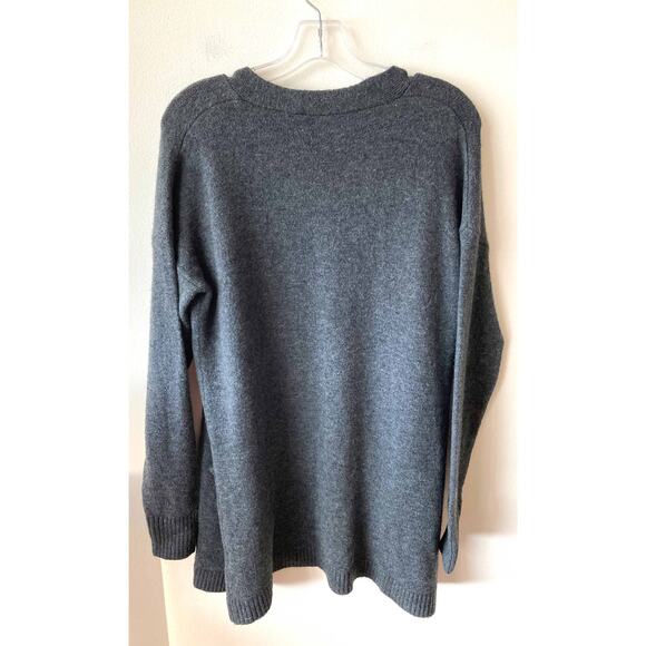 J. Crew Oversized Alpaca Blend Open Front Cardigan Dark Gray Size XS - Picture 6 of 6